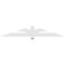 Ekena Millwork Redmond Architectural Grade PVC Gable Bracket, 72"W x 12"H x 2"D x 4"F, 4/12 Pitch GBP072X12X0204RED00 - alternate 4
